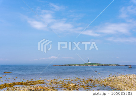 津軽海峡 大間埼灯台 弁天島 大間崎 本州最北端 津軽海峡 大間埼灯台 弁天島 大間崎 本州最北端 105085502