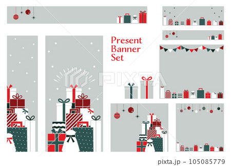 バナーセット_プレゼントボックス 105085779