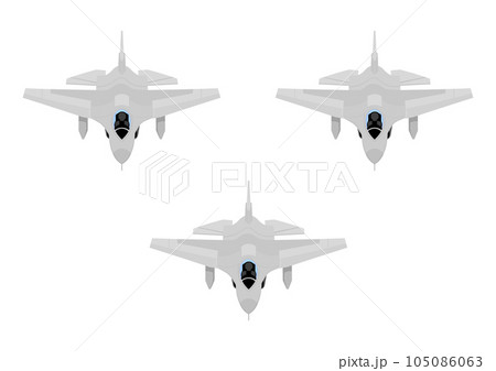 スクランブル発進する3機の戦闘機 スクランブル発進する3機の戦闘機 105086063