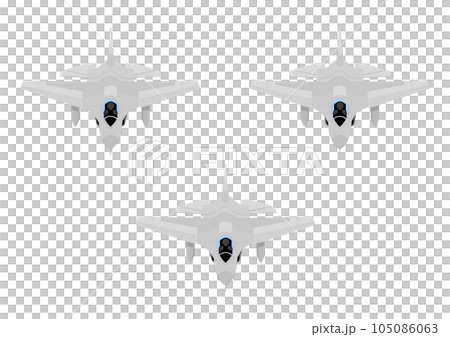 スクランブル発進する3機の戦闘機 スクランブル発進する3機の戦闘機 105086063