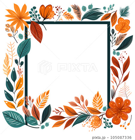 flower, floral, nature, summer, design, spring, illustration, frame, leaf, plant, invitation, background, card, pattern, decoration, art, pink, watercolor, bouquet, vintage, wallpaper, garden, 105087336