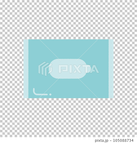 Wet sheet Simple illustration material 105088734