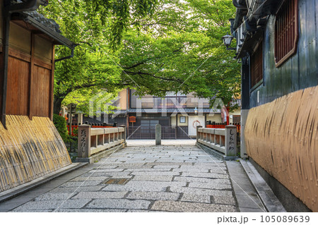京都　白川南通（祇園白川）巽橋　新緑の季節 105089639