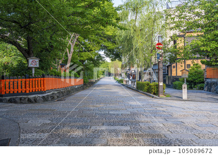 京都 白川南通(祇園白川) 新緑の季節 京都 白川南通(祇園白川) 新緑の季節 105089672