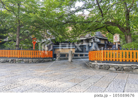 京都・祇園白川 巽橋 新緑の季節 京都・祇園白川 巽橋 新緑の季節 105089676