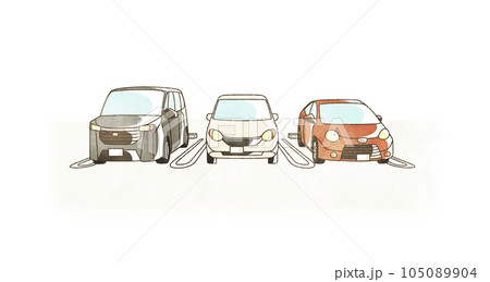 車が停まっている駐車場 105089904