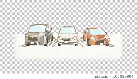 車が停まっている駐車場 105089904