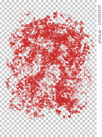 画面に向かって無尽蔵にスプラッシュする赤色イラスト 105091035