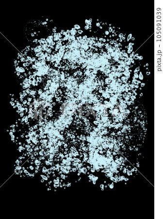 画面に向かって無尽蔵にスプラッシュする水色イラスト 105091039