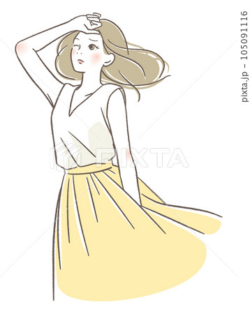 眩しい女性 105091116
