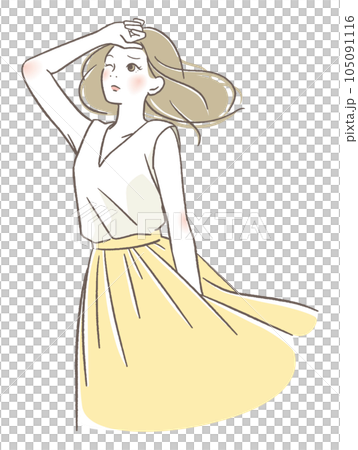 眩しい女性 105091116