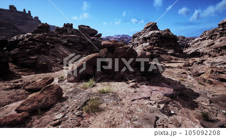 Monument Valley desert canyon in USA 105092208