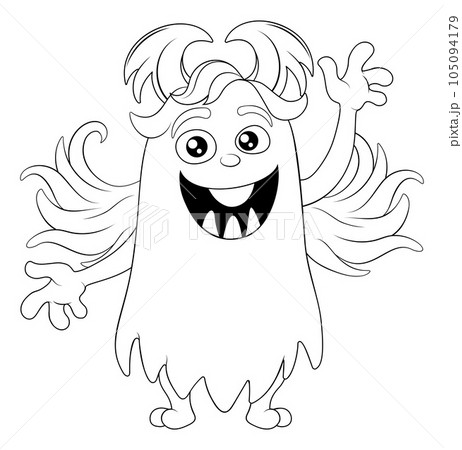 Monster Alien Cute Cartoon Funny Character Mascot Monster Alien Cute Cartoon Funny Character Mascot 105094179