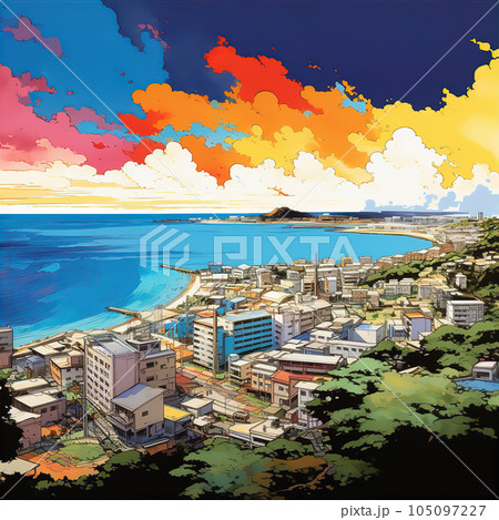 カラフルな日本の風景(東京・京都・都市) カラフルな日本の風景(東京・京都・都市) 105097227