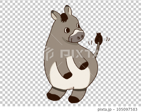かわいいロバのイラスト かわいいロバのイラスト 105097583