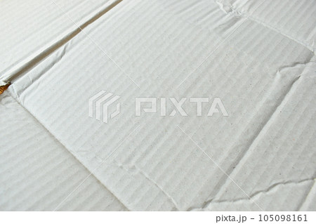 white paper box texture background, recycle material 105098161
