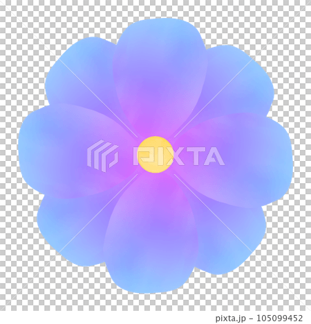 Blue Aura Layer flower 105099452