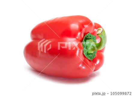 Red Bell Pepper Isolated on White Red Bell Pepper Isolated on White 105099872
