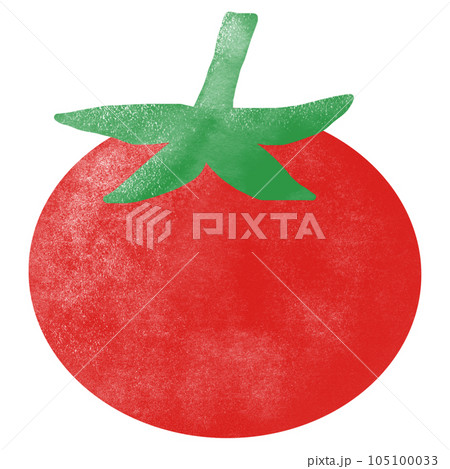 watercolor illustration of ripe tomato 105100033