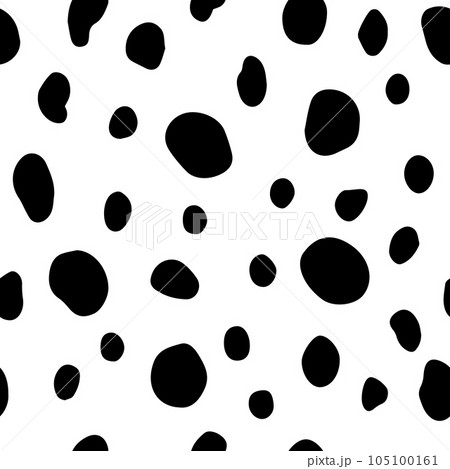 Dots blobs texture seamless pattern with swatches 105100161
