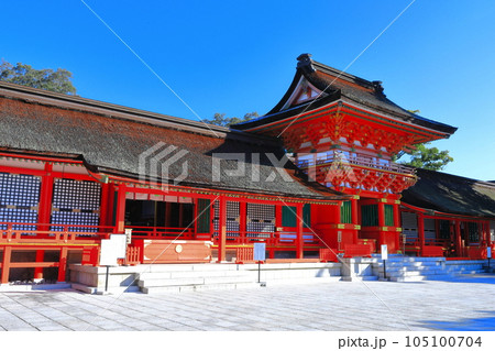 【大分県】晴天の宇佐神宮の上宮 105100704