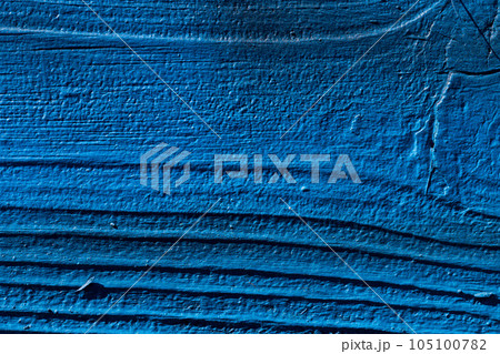 Blue paint on wood 105100782