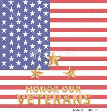american flag with stars honors our veterans american flag with stars honors our veterans 105105367
