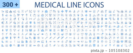 Medical Vector Icons Set Medical Vector Icons Set 105108302