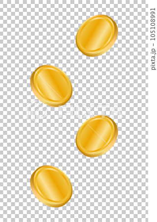 golden coins falling golden coins falling 105108991