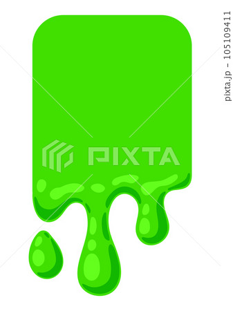 Dripping flowing slime. Toxic mucus smudges drips. Leaking paint streak. Dripping flowing slime. Toxic mucus smudges drips. Leaking paint streak. 105109411