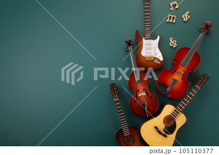 Back to music school concept. Music lesson school education concept, 105110377