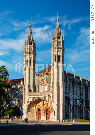 Lisbon Navy Museum in western wing of the Jeronimos Monastery building. Belem, Lisbon, Portugal Lisbon Navy Museum in western wing of the Jeronimos Monastery building. Belem, Lisbon, Portugal 105112077