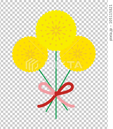 一束秋花菊花的插圖 105115821