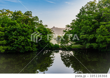 北海道 大沼国定公園の風景 北海道 大沼国定公園の風景 105116368