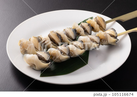 調理前 つぶ貝 串 調理前 つぶ貝 串 105116674