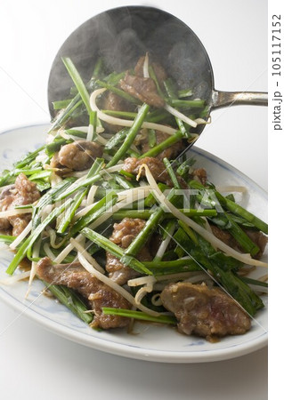 レバニラ炒めの盛り付け 105117152