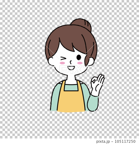 simple woman illustration 105117250