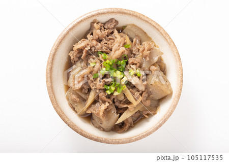 牛肉とごぼうとコンニャクの甘辛煮 牛肉とごぼうとコンニャクの甘辛煮 105117535