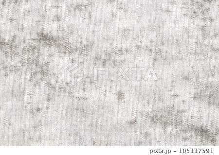 Fungus on fabric, texture of old white cotton with black mold spots and dirty. 105117591