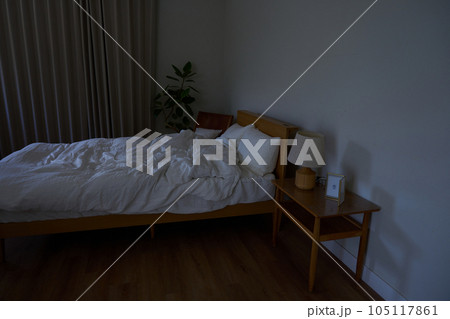 寝室のベッド 105117861