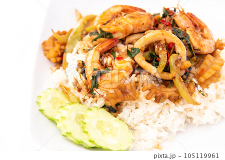 rice with seafood rice with seafood 105119961