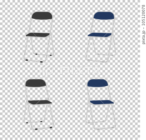 可折疊管椅圖圖標集 105120078