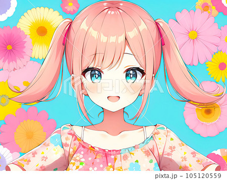 女の子のイラスト素材 女の子のイラスト素材 105120559