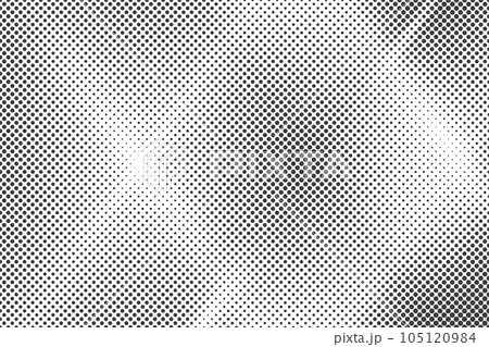 Halftone vector background. Dotted texture with gradient. Retro cartoon gradation illustration with pixel effect. Cross scratched mirror backdrop. Halftone vector background. Dotted texture with gradient. Retro cartoon gradation illustration with pixel effect. Cross scratched mirror backdrop. 105120984