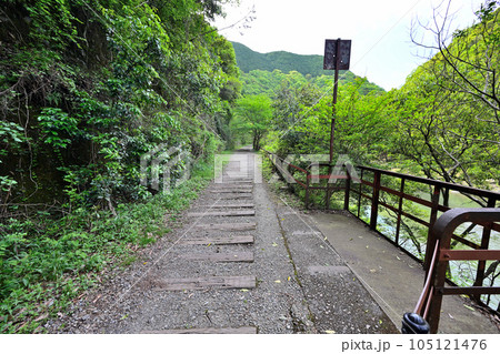 初夏の旧福知山線　廃線を利用したハイキングコース　渓谷とトンネル群 105121476