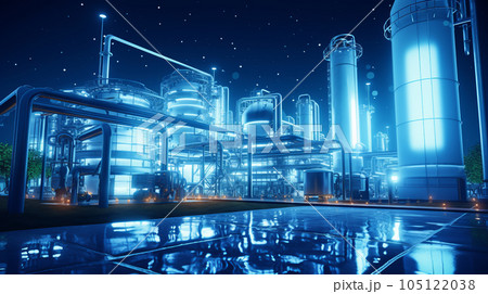 A 3D rendering farm processing complex graphics and animations, illustrating the use of technology in the entertainment industry.Background 105122038