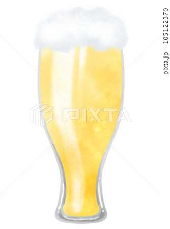 美味しそうなグラスビールのイラスト 105122370