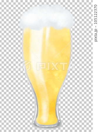 美味しそうなグラスビールのイラスト 105122370