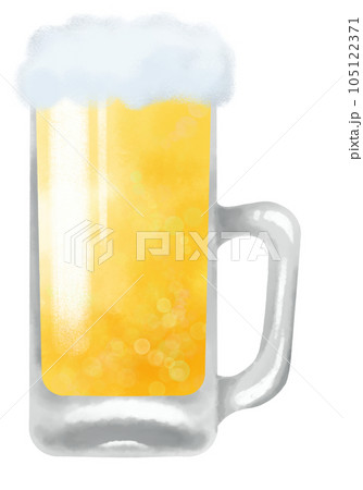 美味しそうな生ビールのイラスト 美味しそうな生ビールのイラスト 105122371