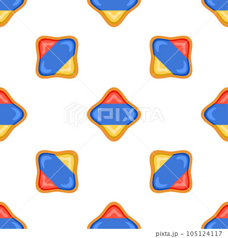 Pattern cookie with flag country Armenia in tasty biscuit 105124117